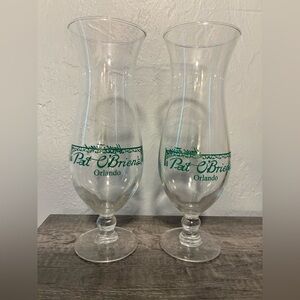 Two Pat O’Briens Hurricane Glasses
